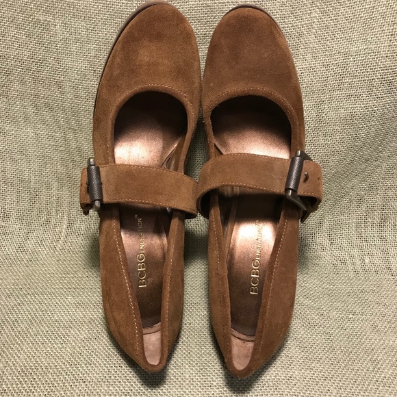 BCBGeneration Suede Leather Platform Heels 7.5 - Picture 4 of 8